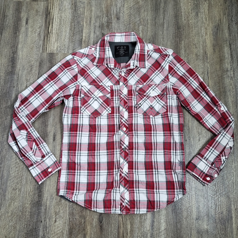 Fox Racing Plaid Button Down Shirt